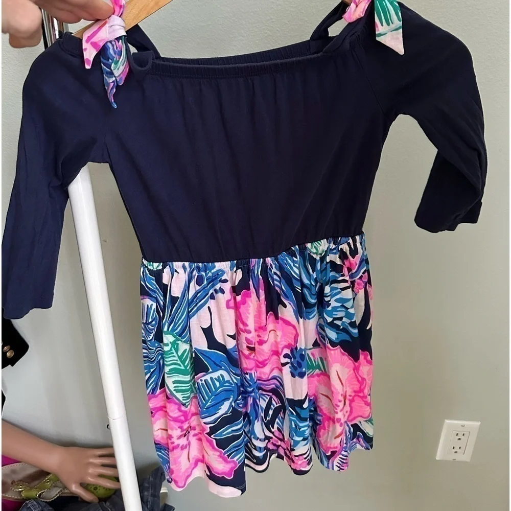 Lilly Pulitzer Girls Minisa Dress Living The Dream M (6-7)